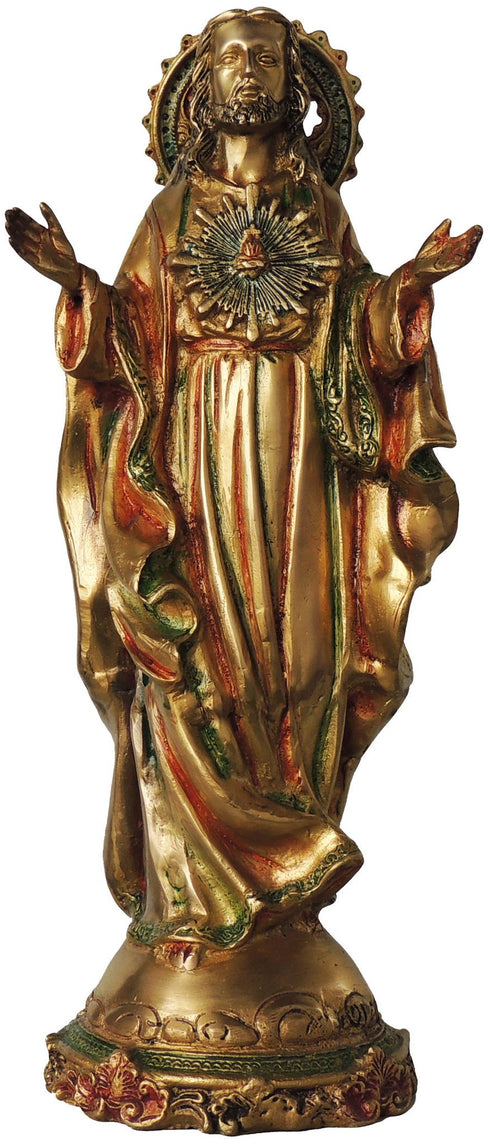 Brass Jesus Big Colour Statue 4.868Kg